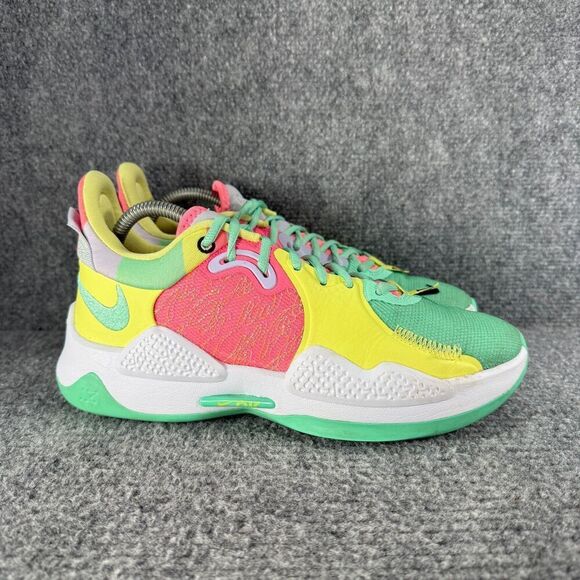 Nike Other - Nike PG 5 Mens Size 8 Basketball Shoes Pink Daughters Green Athletic Sneakers